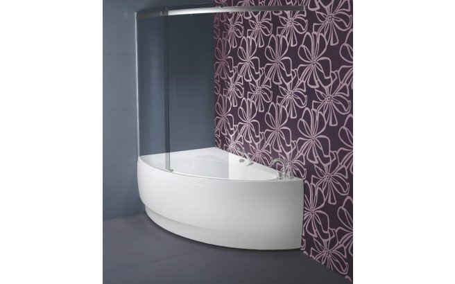 Idea R Tinted Curved Glass Shower Wall K1H2678 1 web